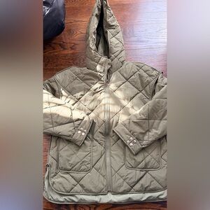 WOMENS Quilted Olive Green Jacket